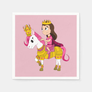 Schattigee cartoon prinses servet