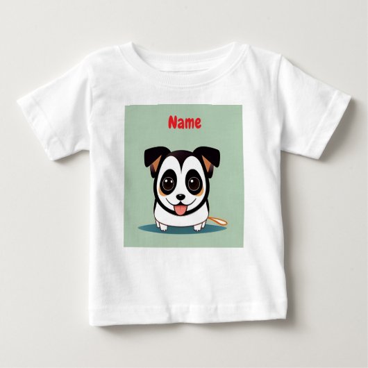 Schattigee Cartoon puppy met Schattige expressie (Voorkant)
