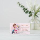 Schattigee Cartoon QR code Glitter Roze Huis Schoo Visitekaartje (Staand voorkant)