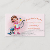 Schattigee Cartoon QR code Glitter Roze Huis Schoo Visitekaartje (Voorkant)