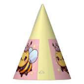 Schattigee Cartoon Queen Bee Feesthoedjes (Links)