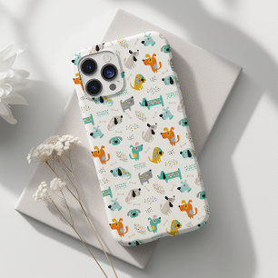 Schattigee Cartoon Quirky Dog Speelse iPhone / iPa Case-Mate iPhone 14 Pro Hoesje