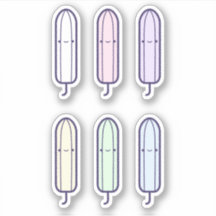 Schattigee Cartoon regenboog tampons set eerste pe