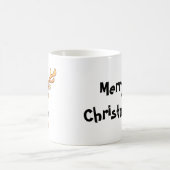Schattigee cartoon rendier gepersonaliseerde kerst koffiemok (Center)