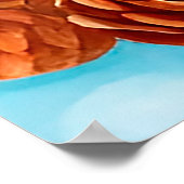 Schattigee Cartoon rendieren in de winter met denn Poster (Hoek)