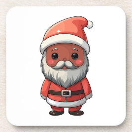 Schattigee Cartoon Santa Claus Illustratie Bier Onderzetter