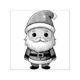 Schattigee Cartoon Santa Claus Illustratie Zelfinktende Stempel