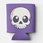 Schattigee Cartoon schedel Halloween Blikjeskoeler (Achterkant)