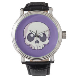 Schattigee Cartoon schedel Halloween Horloge