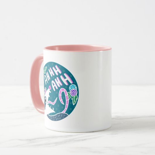 Schattigee Cartoon schreeuwende Possum Mok (Voorkant links)