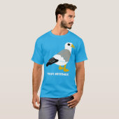 Schattigee Cartoon Seagull Graphic Aangepaste Beri T-shirt (Voorkant volledig)