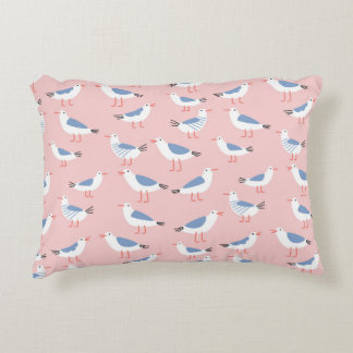 Schattigee Cartoon Seagulls Naadloze Patroon Accent Kussen