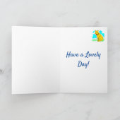 Schattigee Cartoon Shaggy Dog Verjaardag Kaart (Binnen)