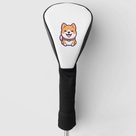 Schattigee Cartoon Shiba Inu Golfheadcover (Voorkant)