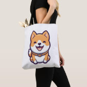 Schattigee Cartoon Shiba Inu Tote Bag (Dichtbij)