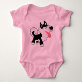 Schattigee Cartoon Siberische Husky Baby Kleding Romper (Voorkant)