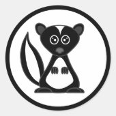 Schattigee Cartoon Skunk Stickers (Voorkant)