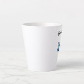 Schattigee Cartoon Slak Tie Dye Blue Patroon shell Latte Mok (Voorkant)