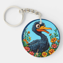 Schattigee cartoon sleutelhanger