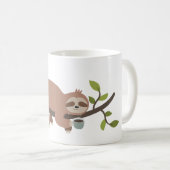 Schattigee Cartoon Sloth Coffee Mok (Voorkant rechts)