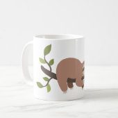 Schattigee Cartoon Sloth Coffee Mok (Voorkant links)