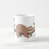 Schattigee Cartoon Sloth Coffee Mok (Center)