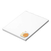 Schattigee Cartoon Snail Gepersonaliseerd Notitieb Notitieblok (Linkerzijde)