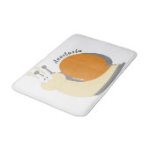 Schattigee Cartoon Snail Gepersonaliseerde Badmat  (Gekanteld)
