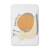 Schattigee Cartoon Snail Gepersonaliseerde Badmat  (Voorkant Verticaal)