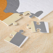 Schattigee Cartoon Snail Gepersonaliseerde Jigsaw  Legpuzzel (Zijkant)