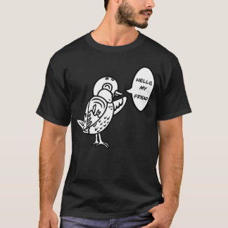 Schattigee Cartoon Sparrow Bird boy T-shirt