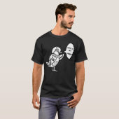 Schattigee Cartoon Sparrow Bird boy T-shirt (Voorkant volledig)