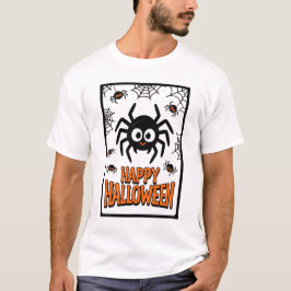 Schattigee Cartoon Spider Happy Halloween T-shirt