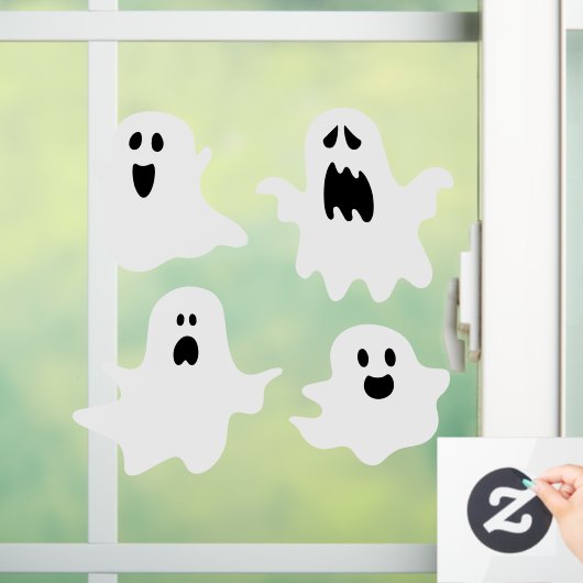Schattigee cartoon spoken Halloween Raamsticker (Huis)