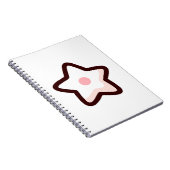 Schattigee Cartoon Star Notitieboek (Rechterzijde)