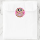 Schattigee cartoon sticker met Uil (Tas)