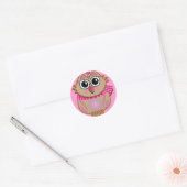 Schattigee cartoon sticker met Uil (Envelop)