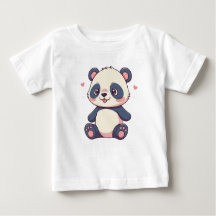 Schattigee cartoon stijl kawaii baby panda t shirt
