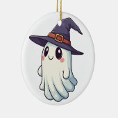 Schattigee cartoon stijl Little Ghost Design Keramisch Ornament (Rechts)