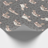 Schattigee Cartoon Sugar Glider Cadeaupapier (Hoek)