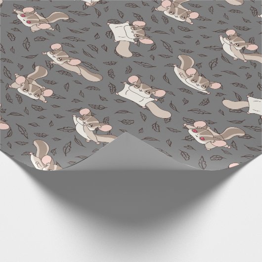 Schattigee Cartoon Sugar Glider Cadeaupapier (Hoek)