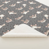 Schattigee Cartoon Sugar Glider Sherpa Deken (3/4)