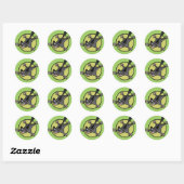 SCHATTIGEE CARTOON SUIKER GLIDER RONDE STICKERS (Vel)