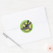 SCHATTIGEE CARTOON SUIKER GLIDER RONDE STICKERS (Envelop)