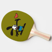 Schattigee  Cartoon Tafeltennisbatje (Zijkant)