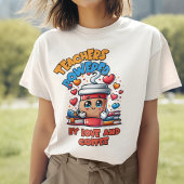 Schattigee Cartoon Teacher Valentijnsdag T-shirt