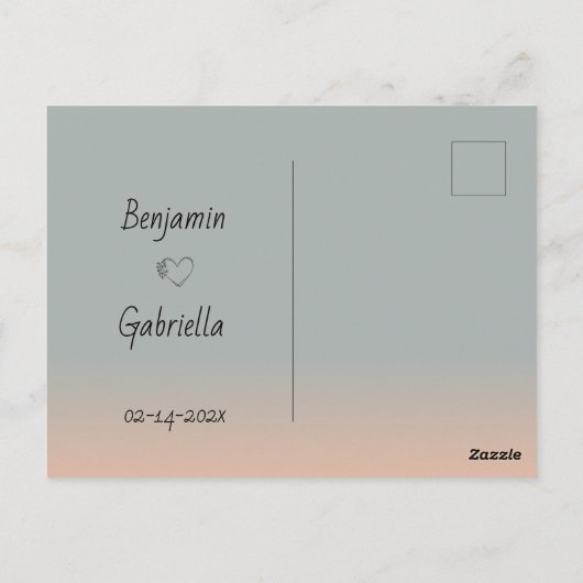 Schattigee Cartoon Teddy Lovers Hart Valentijn's D Briefkaart (Achterkant)