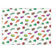 Schattigee Cartoon Tekening Groenten Plantaardig P Tafelkleed (Voorkant (Horizontaal))