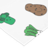 Schattigee Cartoon Tekening Groenten Plantaardig P Tafelkleed (Gekanteld)
