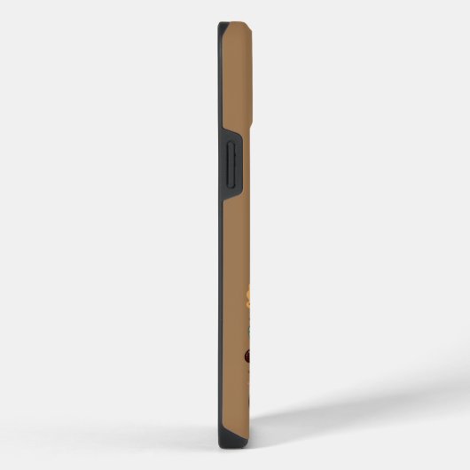 Schattigee Cartoon Thanksgiving kalkoen en pompoen iPhone Hoesje (Rechterkant)